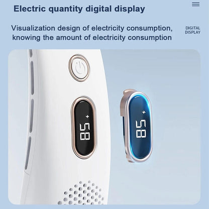 Ventilador de Cuello Portátil con Pantalla Digital