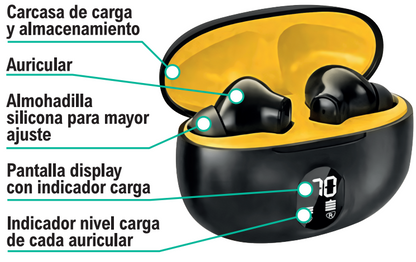 Auriculares inalámbricos bluetooth